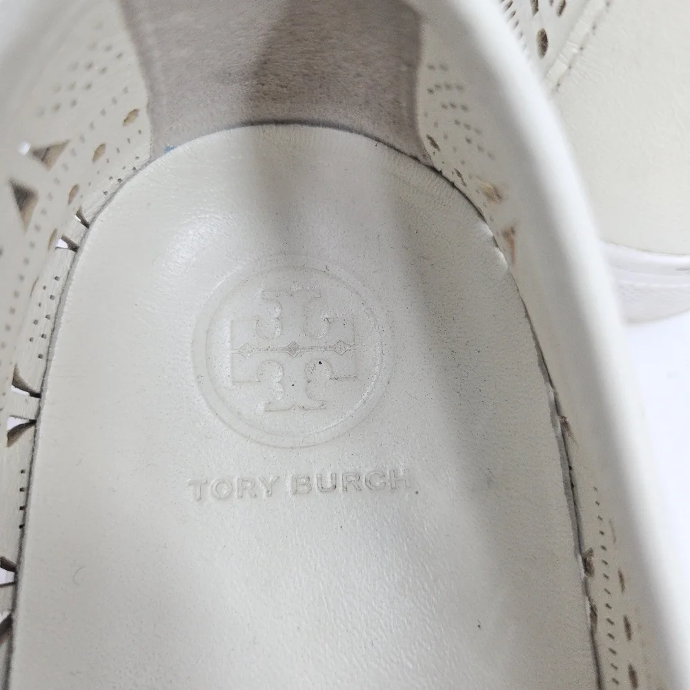 Tory Burch Roselle‎ Sneakers White Laser Cut Leather